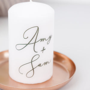 Personalised Couple Anniversary Candle