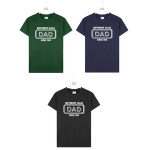 Personalised Year 'Different Class Dad' Mens Tshirt