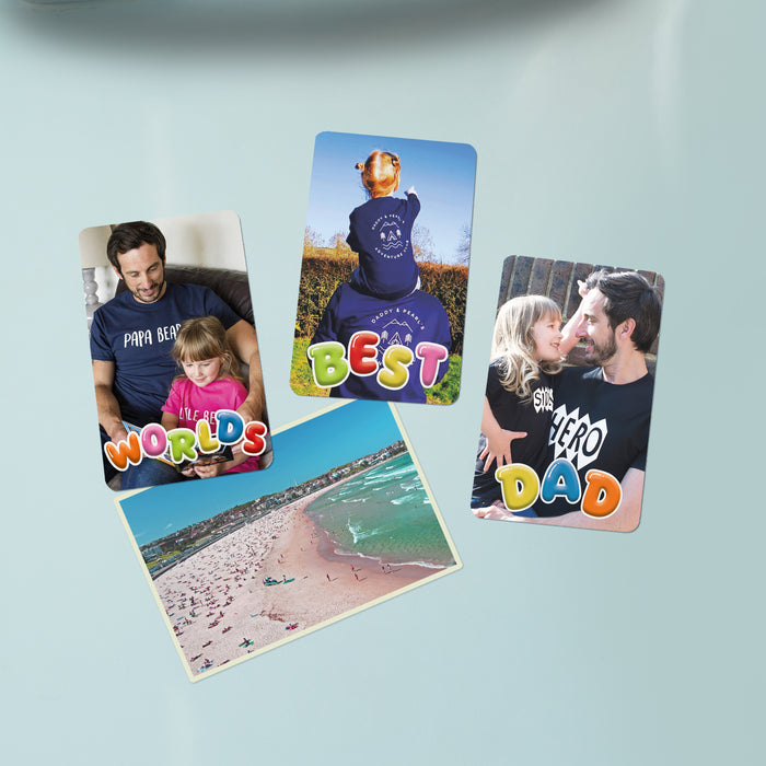 Personalised Photo World's Best Dad Gallery Magnet Set