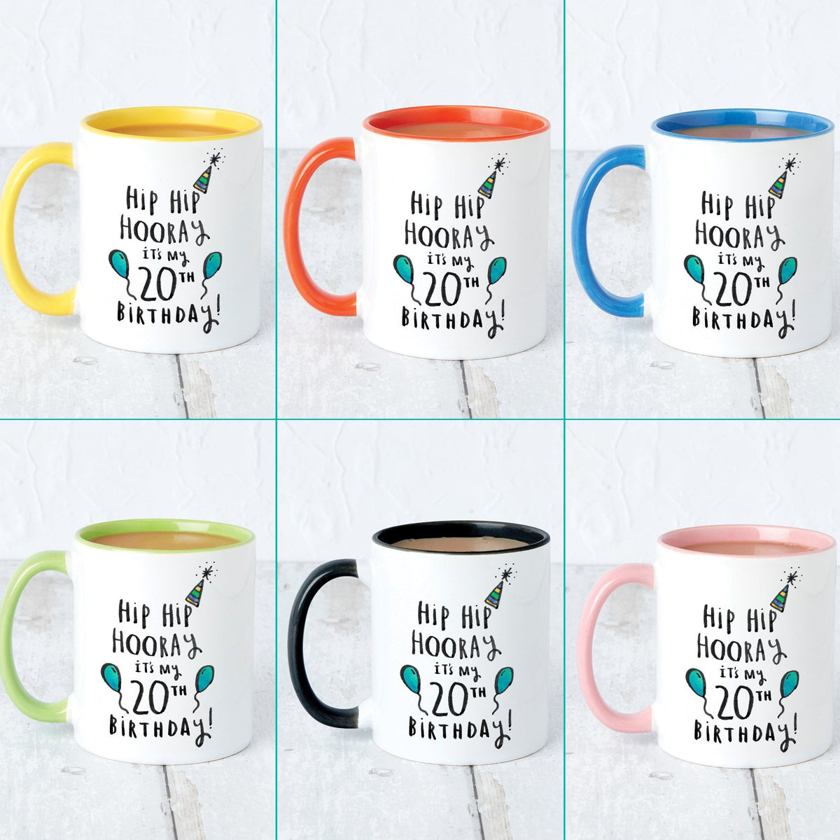 Hip Hip Hooray It's My 20th Birthday' Mug