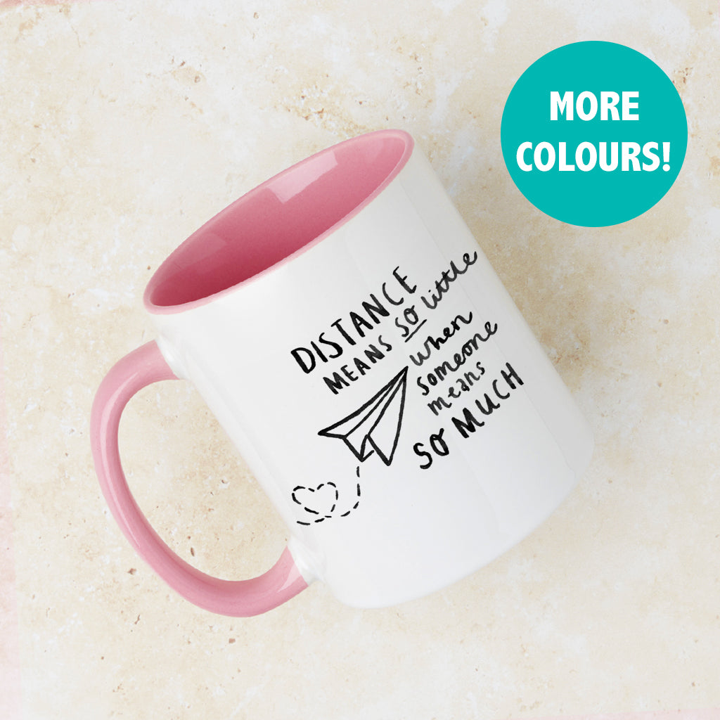 Distance Means Little' Long Distance Relationship Mug – Ellie Ellie