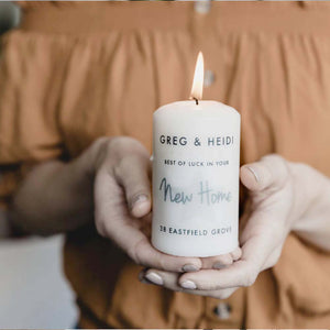 Personalised New Home Candle