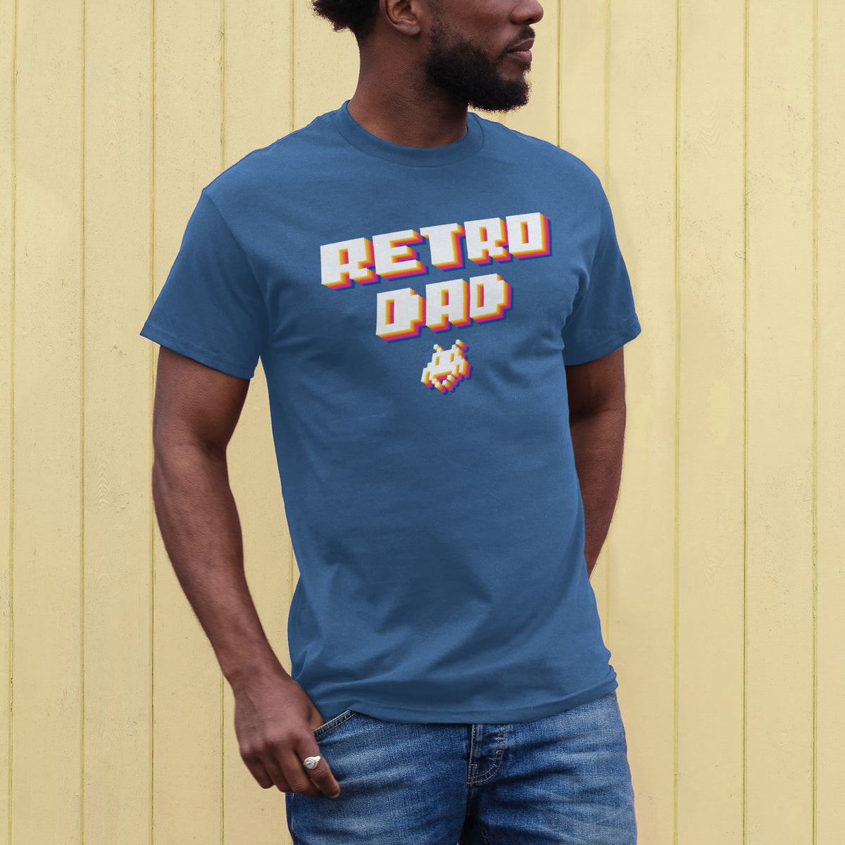 'Retro Dad' Space Invader inspired Father's Day T-Shirt
