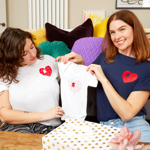 Heart Jigsaw Matching Tshirt Set for Mum and Baby