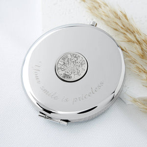 90th Birthday 1934 Sixpence Coin Compact Mirror