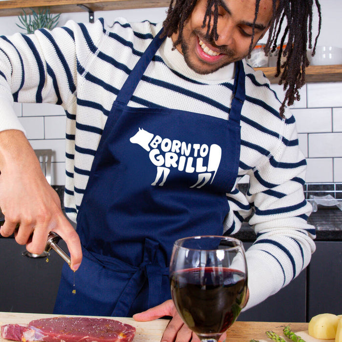Born to Grill Father's Day BBQ Apron