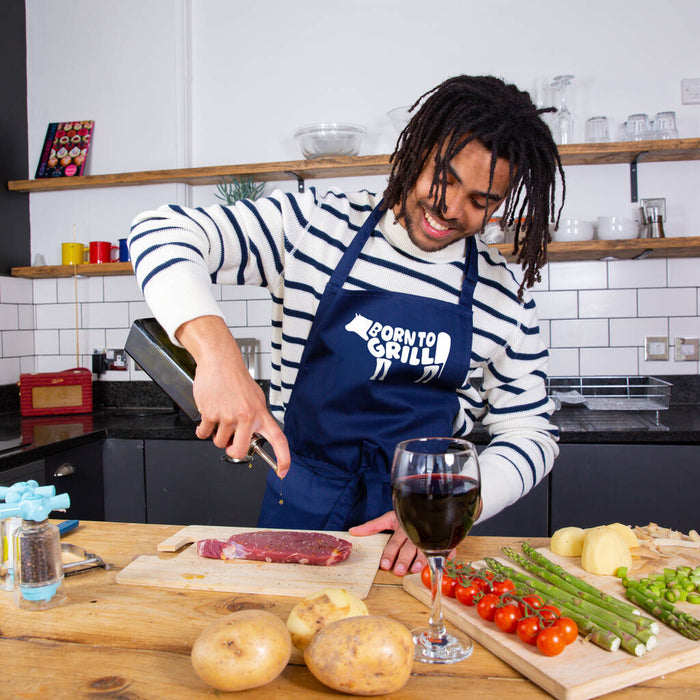 Born to Grill Father's Day BBQ Apron