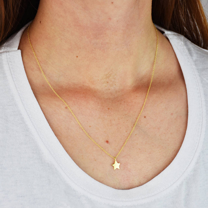 Classic Sterling Silver Star Necklace