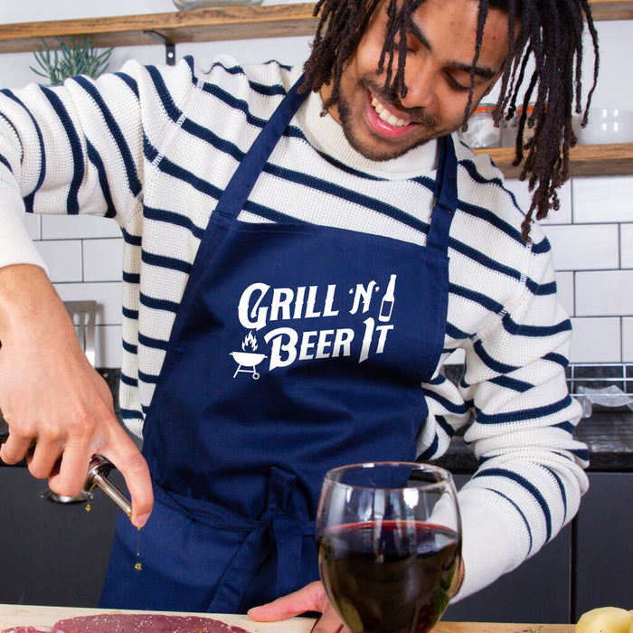Grill and Beer it Father's Day BBQ Apron