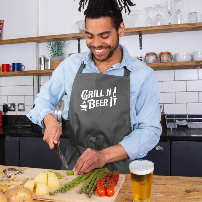 Grill and Beer it Father's Day BBQ Apron