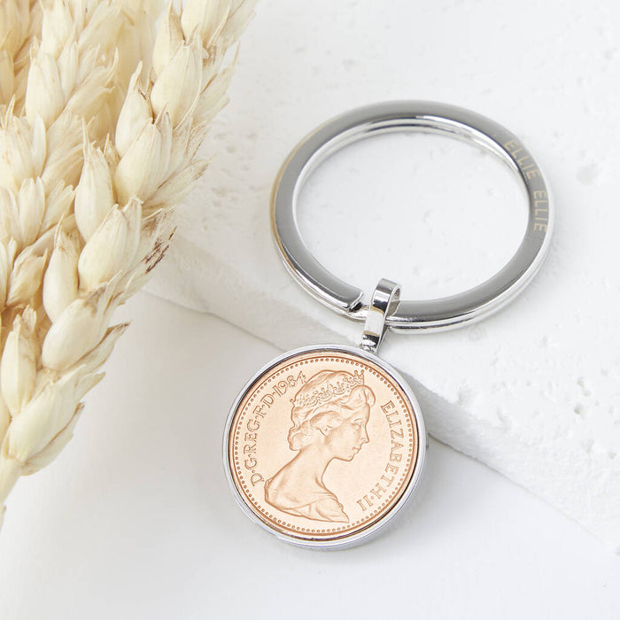 Lucky Penny Coin Keyring 1971 To 2008