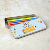 Personalised 'Best Teacher' Pencil Tin