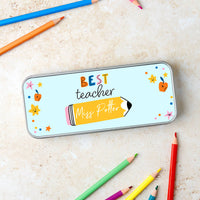Personalised 'Best Teacher' Pencil Tin