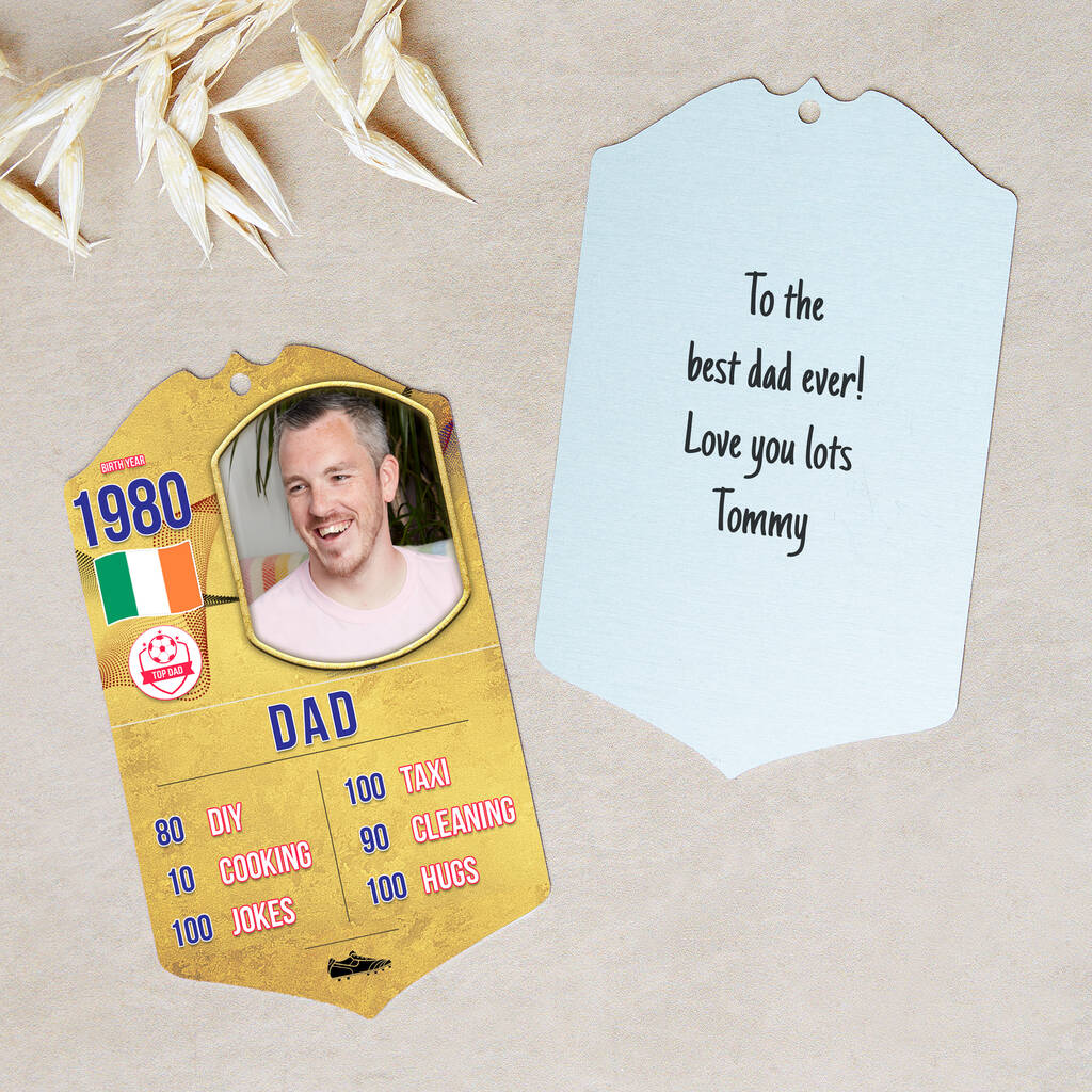 Personalised Father's Day Football Card