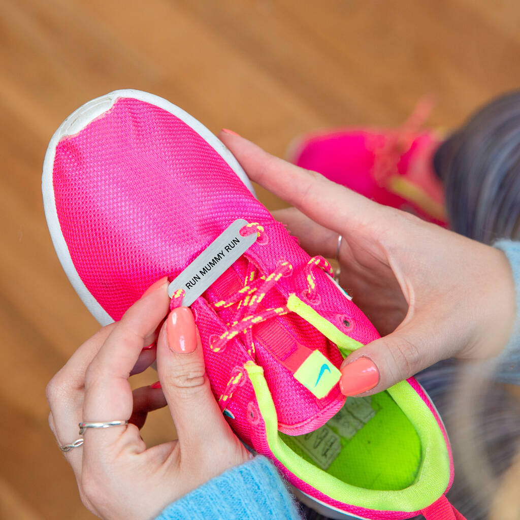 Personalised Running Acrylic Shoe Tags