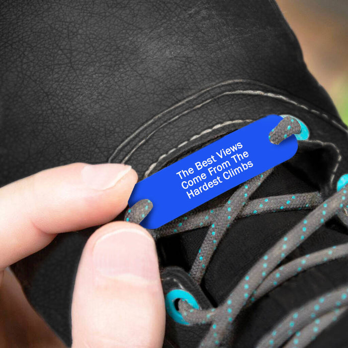 Personalised Walking Hiking Boot Acrylic Shoe Tag
