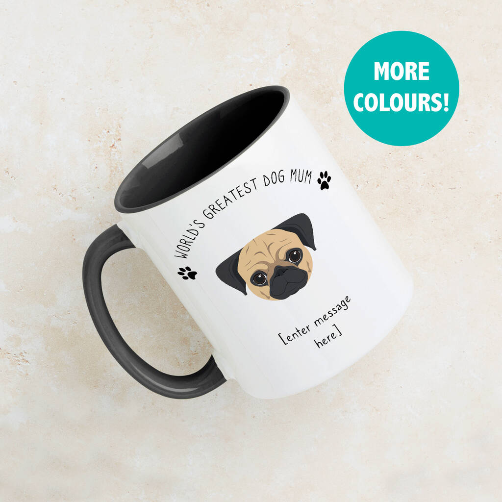 Mug Isotherme 16 Oz – Acier Inoxydable – Texte « Best Dog Mom Ever » – Neuf