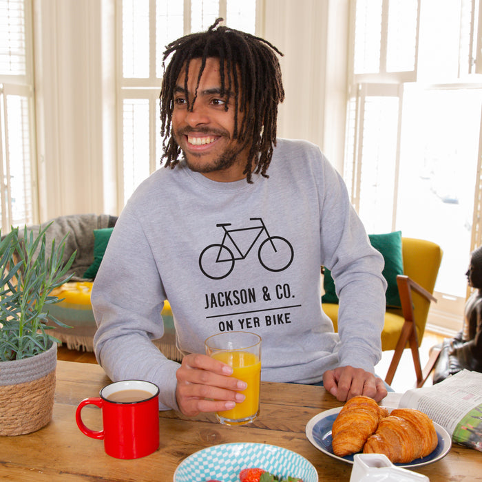 On Yer Bike' Personalised Adventure Men's Sweatshirt