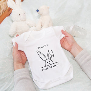 Babies First Easter' Personalised Baby Grow
