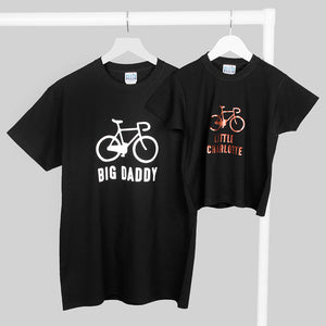 Personalised Bike Big Daddy And Little Me T-Shirt Set