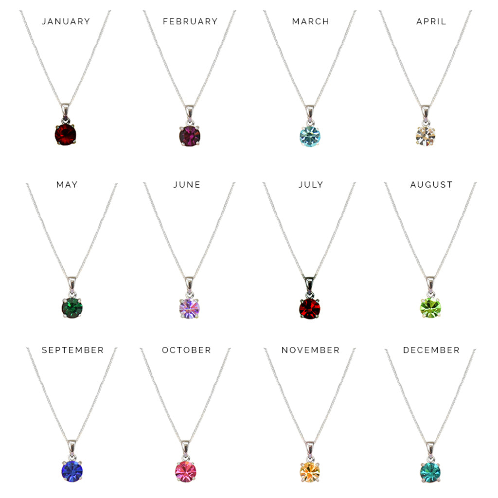 March Birthstone - Aquamarine Sterling Silver Necklace