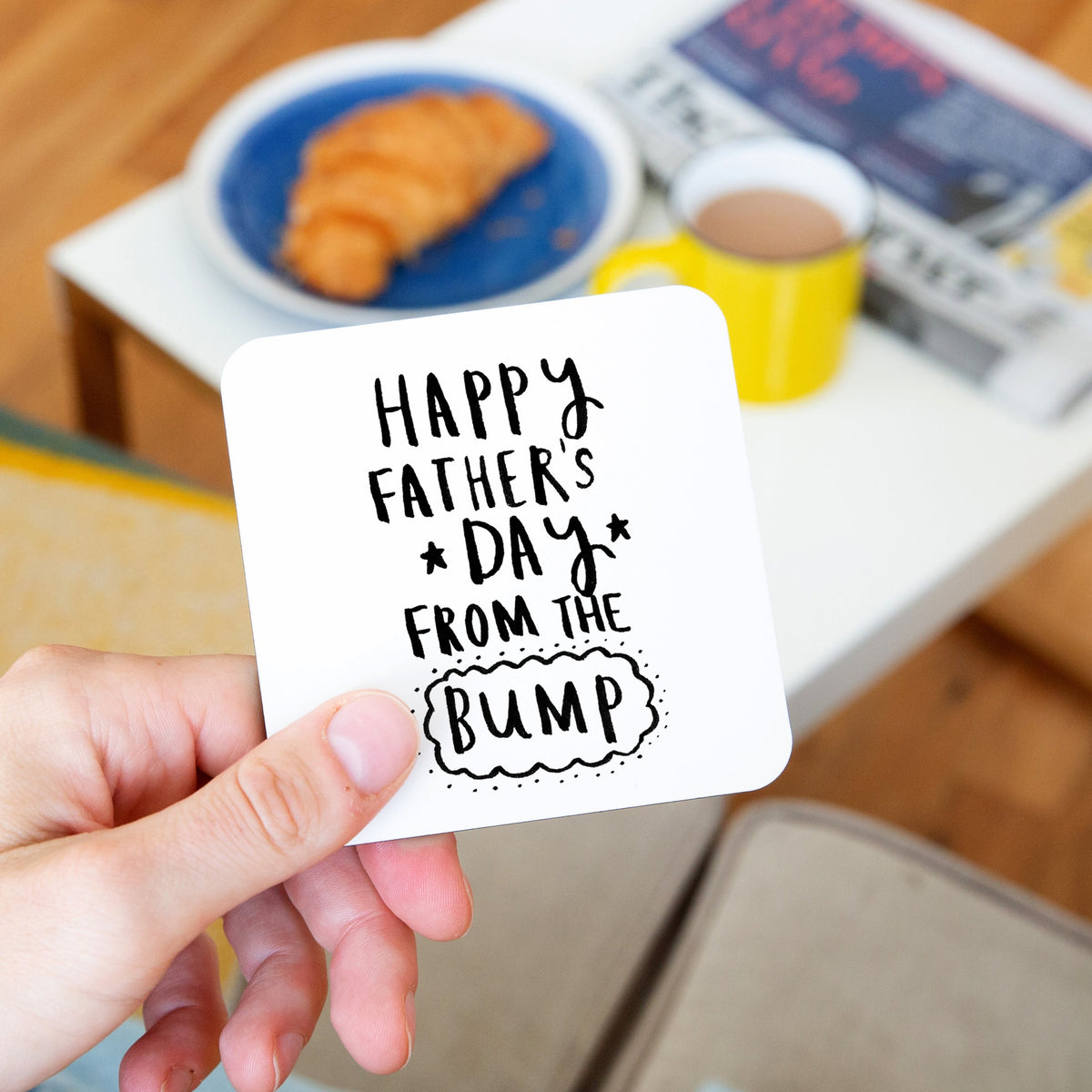 Happy Father's Day From The Bump' Coaster