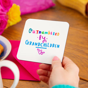Grandma 'Outnumbered By Grandchildren' Coaster