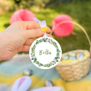Easter Wreath Personalised Name Decoration