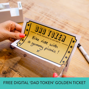 FREE Digital Download 'Dad Token' Golden Ticket