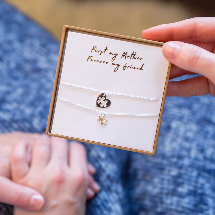 First My Mother, Forever My Friend' Necklace Set