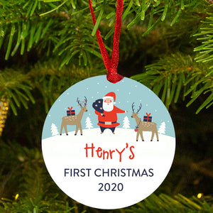 Baby's First Christmas Personalised Christmas Tree Decoration