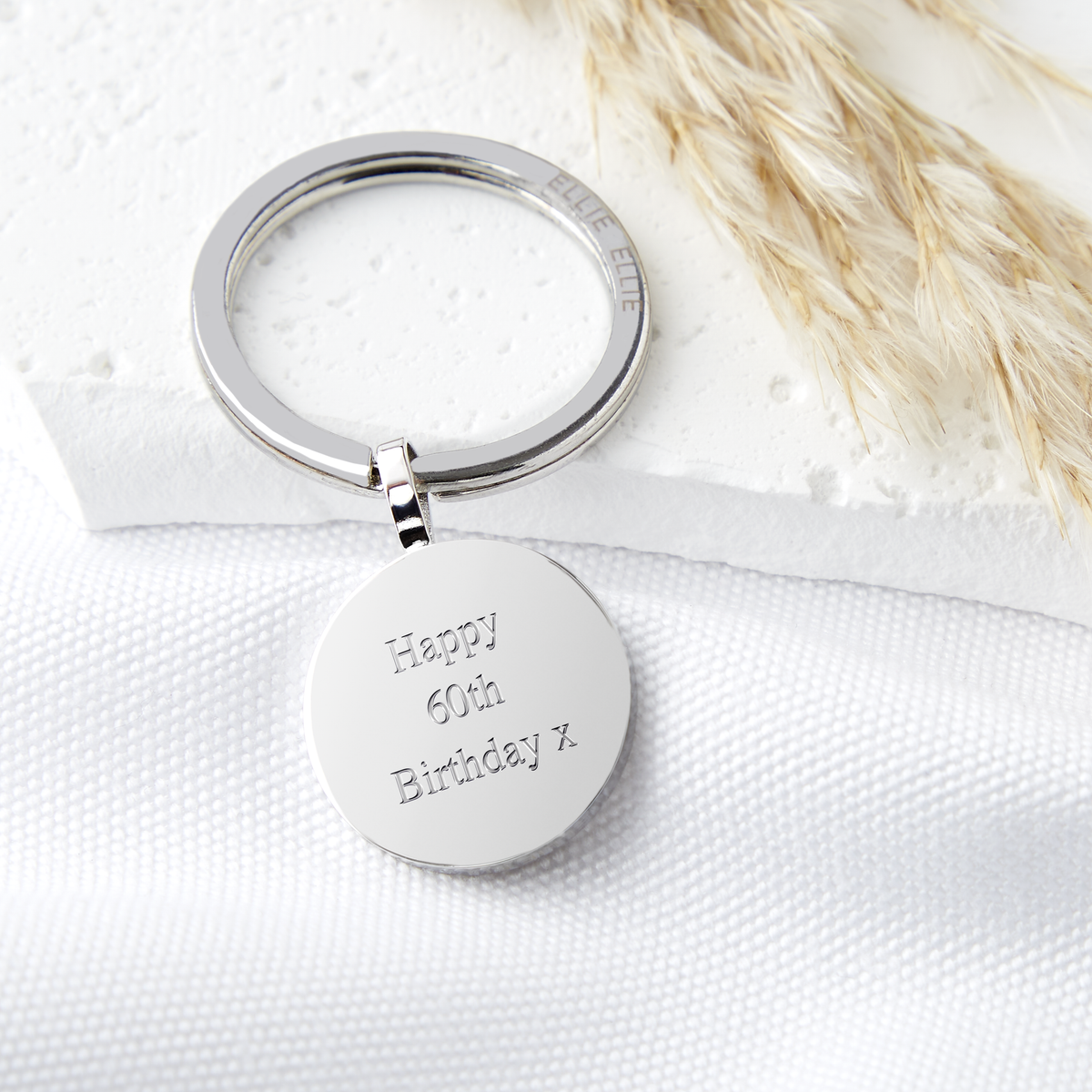 Sixpence 1965 60th Birthday Coin Keyring