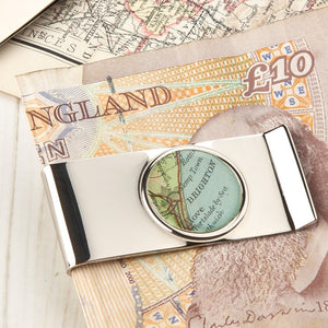 Map Personalised Money Clip