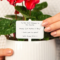 Personalised Mother's Day Handwritten Plant Marker