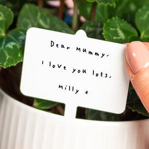 Personalised Mother's Day Handwritten Plant Marker