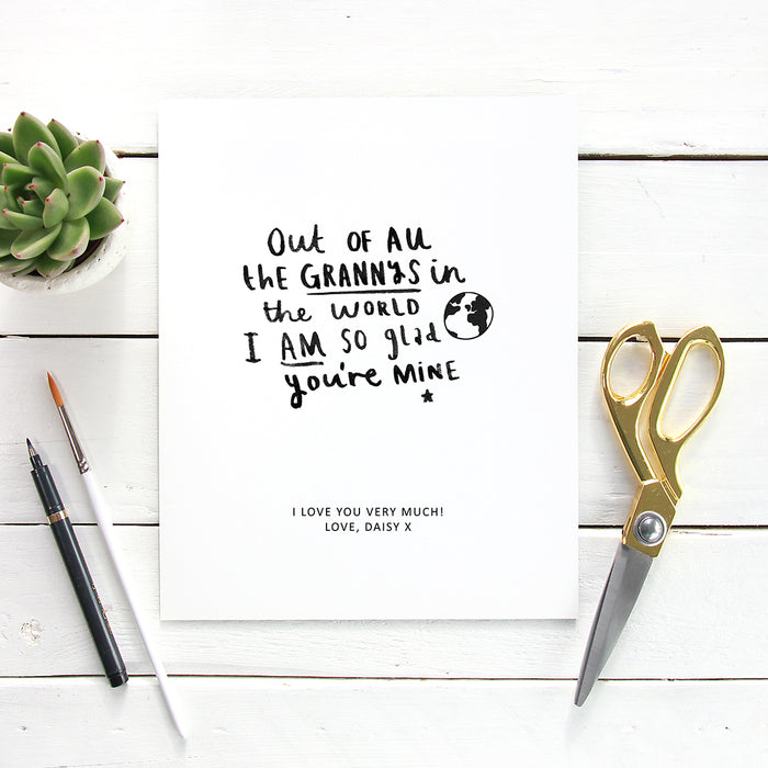 Out Of All The Grandmas In The World' Print
