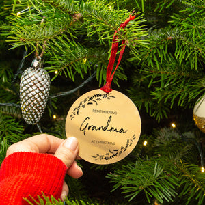 Personalised Remembrance Christmas Tree Decoration
