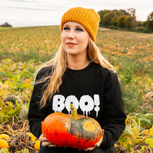 Boo!' Unisex Halloween Sweatshirt Jumper
