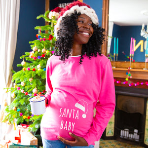 Santa Baby' Mum To Be Christmas Jumper Sweatshirt