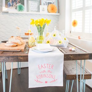 Easter With The...' Personalised Table Runner