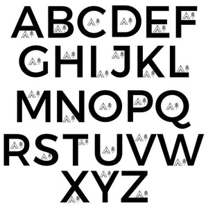 Adventure Alphabet Personalised Monogram Initials Cufflink / Men's Accessory Box