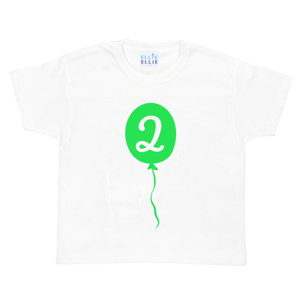 Children's Balloon Birthday T-Shirts