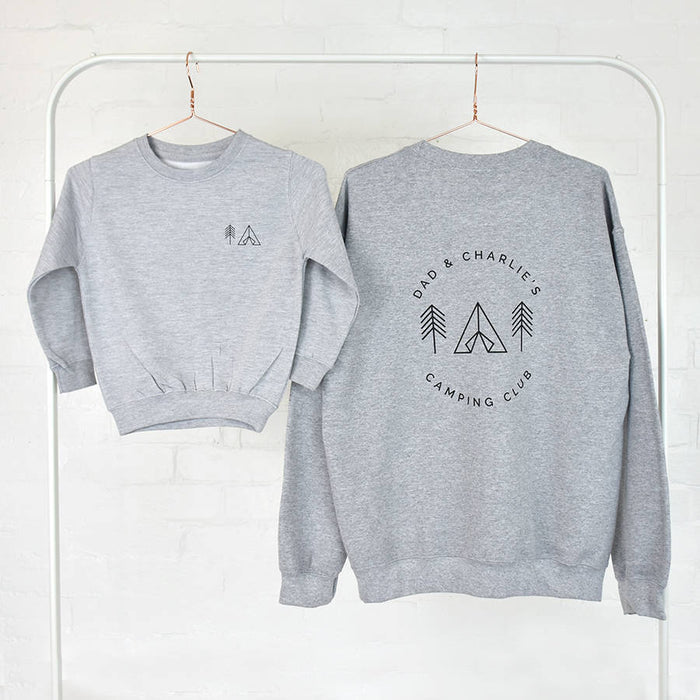 Dad And Me Adventure Club Grey Sweatshirt Jumper Set