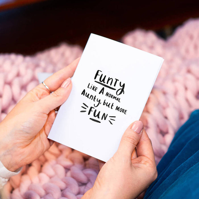 Funty Like A Normal Aunty But More Fun' Card