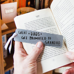 Great Dads Get Promoted To Grandad' Bookmark
