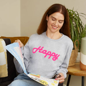 Happy Ladies Sweatshirt Jumper