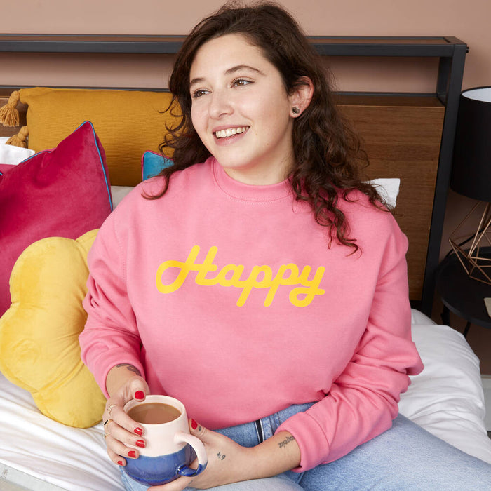 Happy Ladies Sweatshirt Jumper