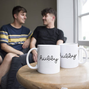 Hubby And Hubby Couples Mug Set