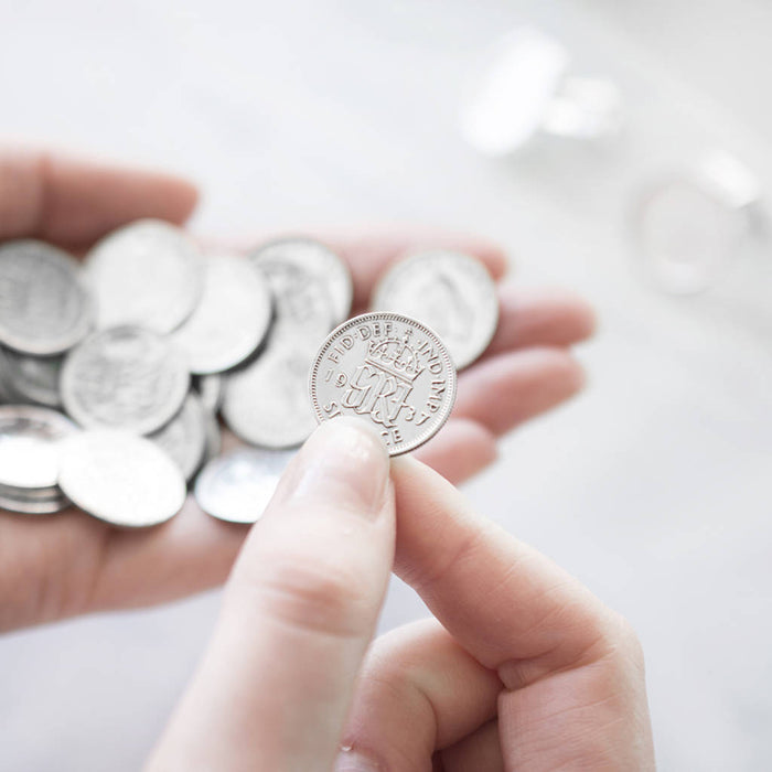 Lucky Sixpence Personalised Card 1928 To 1967