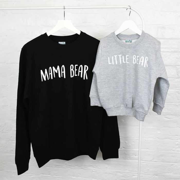 Mum And Me Bear Sweatshirt Jumper Set